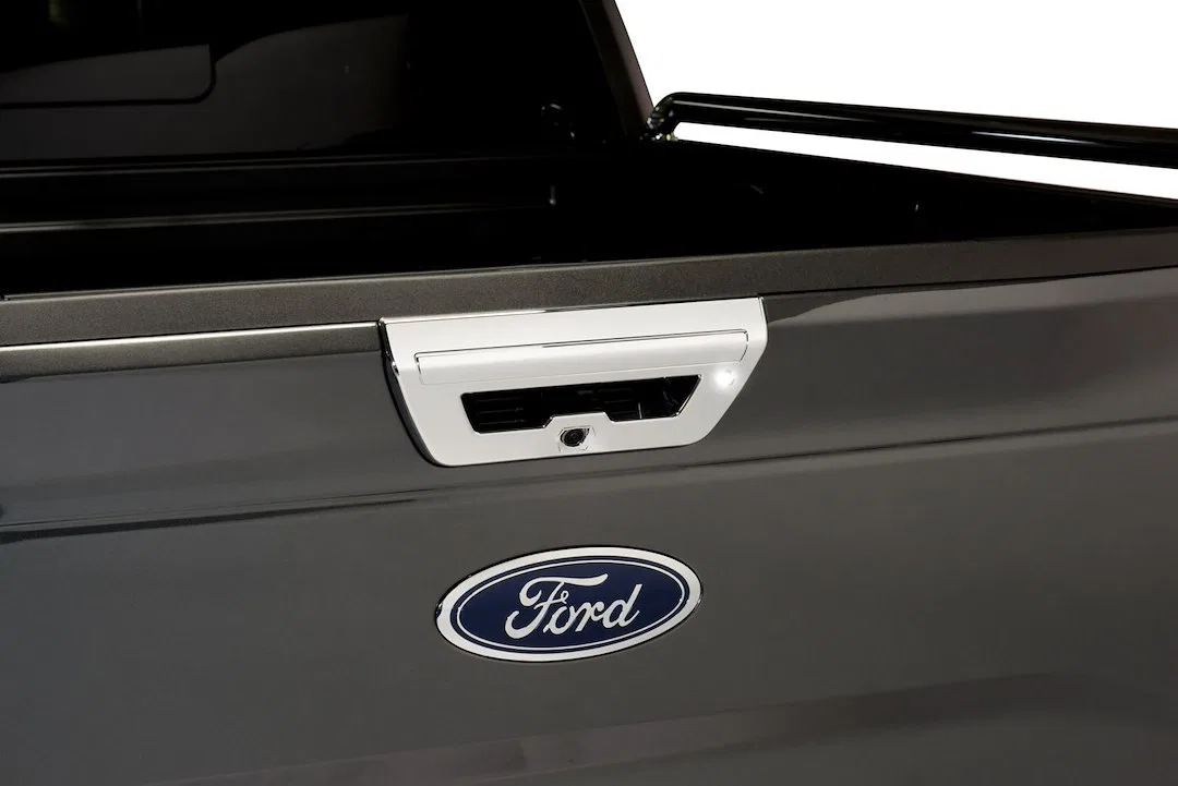 401080 – PUTCO Tailgate Handle Cover, Chrome Plated ABS Plastic With Push Button Tailgate Assist/ Ba - view 2